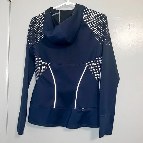 Athleta Women's Running Wild Navy Blue Half Zip Scuba Hoodie 2.0 Size XS - Picture 6 of 7